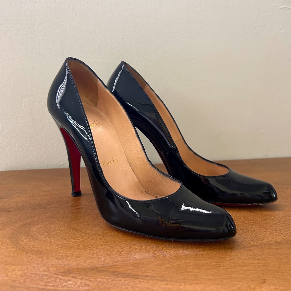 Black Patent Leather Louboutin Pumps